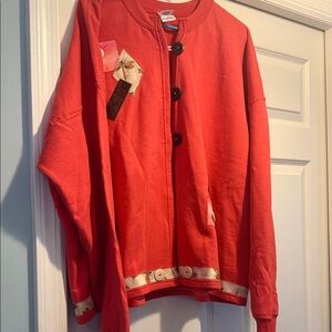Gildan Heavy Blend Orange Sweatshirt Womens Size 3X Beautiful EUC